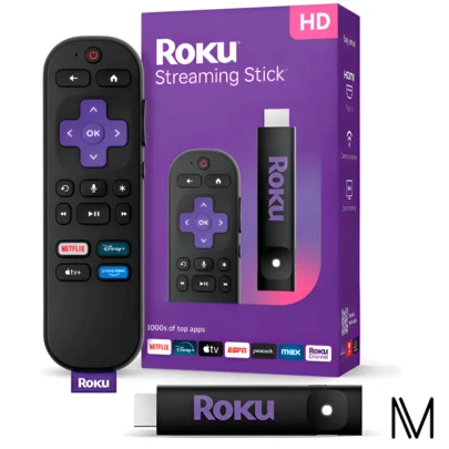 Roku Streaming Stick Hd 2025 Con Control De Voz Para Tv