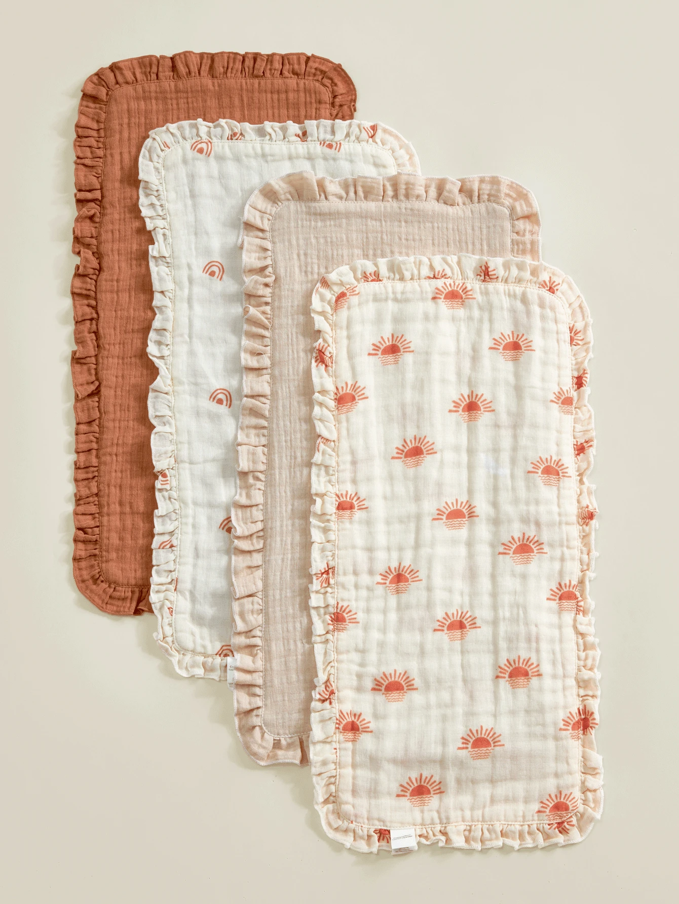 2 buc bavete/lavete de râgâit moi și confortabile cu margini din dantelă, certificate Oeko-Tex, potrivite pentru toate anotimpurile, îngrijirea nou-născuților și a bebelușilor