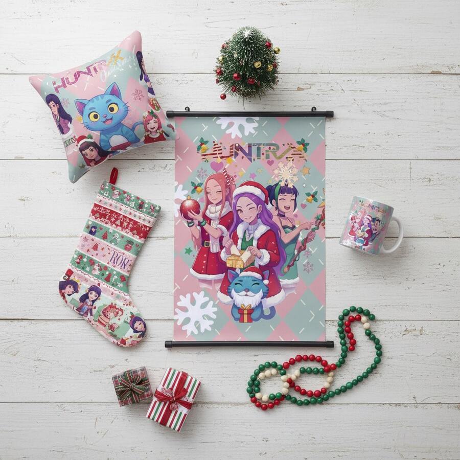 Xmas Dance Studio Holiday Wall Accent - Idol Portrait Scroll Poster - Multicolor - View 1