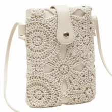 New Small Crossbody Bag For Women, Niche Beach Side Versatile Shoulder Bag, Fashionable Mini Square Envelope Bag, Versatile Ins Casual Crossbody Vacation Beach Bag - Multicolor - View 3