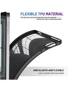 【平板电脑专用磨砂防摔保护套】适用于 iPad，兼容 iPad Pro 11、iPad Pro 13、Tab S9 Ultra 2023、MatePad 11、Redmi Pad Pro 和 Tab P11。防刮、防摔、防水、防油，为您的平板电脑提供全方位保护。是节日礼物/生日礼物/圣诞礼物/送给男友/女友的完美之选。 - 黑色 - 查看 10