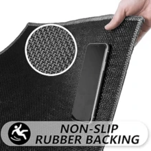 Door Mat Outdoor Cotton Handwoven Farmhouse Layered Door Mat Washable Striped Porch Rug Carpet Mat For Entrance Kitc... - 70 x 110 公分(長方形) - 查看 7