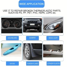 Plastic Welding Machine - Welding Kit With 200/600/1000 Welding Nails, Suitable For Car Bumpers And PVC Repair Welding Kits,Lightweight Design, Durable Plastic Gun (European Plug)