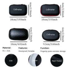 Oximetro 数字手指脉搏血氧仪，带 LED 显示屏，血氧饱和度和脉搏率监测器，便携式 SpO2 监测器