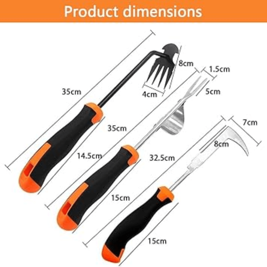 PCS Hand  Puller Tool Set �C Ergonomic Garden Crack &Amp; Crevice Er, Manual Portable Hand Tool For Effective Garden ... - B0FP8M3QC6 - 查看 3