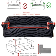 1pc Cationic Soft Plush Fabric Pet Proof Sofa Cover, Embossed Plush Jacquard Zebra Pattern, Rich Color Palette, Thick Jacquard Plush Sofa Cover Suitable For 1/2/3/4 Seat Sofa, Autumn/Winter - Multicolor - View 13