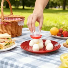 1/2 Pcs Non-Stick Silicone Egg Cooker - Easy Boil And Steam Kitchen Tool For Perfect Egg Cooking