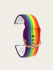 Una correa de reloj de silicona impresa de liberación rápida universal (20, 22 mm), correa de reloj universal, correa de reloj impresa a color, correa de reloj de silicona, correa de repuesto para reloj inteligente, múltiples colores para elegir, adecuada para múltiples escenarios (negocios, deportes, ocio) - 2cm - Ver 5