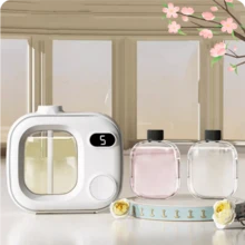 1 Set Smart Aroma Diffuser Kit, Aroma Mist, Essential Oil Diffuser. Essential Oil Set, Home Fragrance Diffuser, Floral Essential Oils, Oil Diffuser, USB Humidifier Aroma Diffuser, Rechargeable Aroma Diffuser, Air Freshener, Home Decor Fragrance. - White - View 3