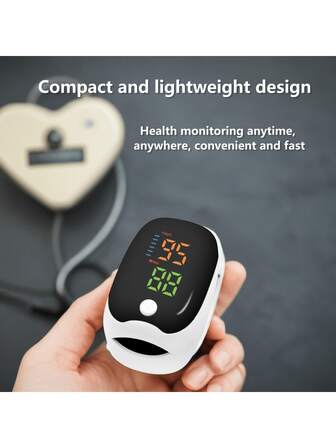 Belovedone Heart Rate Monitor, Fingertip Pulse Oximeter, Blood Oxygen Saturation Monitor, Pulse Oximeter, With Oled Screen (Battery Not Included)