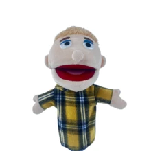 1 件柔软毛绒可动嘴巴家庭娃娃，适合儿童节日礼物、家庭互动、角色扮演、课堂教学 - 彩色 - 查看 7