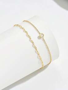 1pc Simple Cross Pendant Rhinestone Bracelet Suitable For Women Daily, Date And Party Wear - Bracelet - View 8