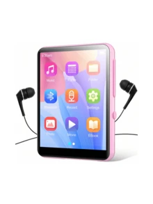 64GB Portable Hi-Fi Sound MP3 Player With 2.4" Full Touch Screen, Built-In HD Speakers, Including Headphones, Up To 128GB Card