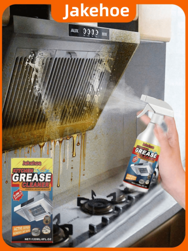 120ml Desengrasante de cocina, limpiador de grasa de uso intensivo para estufa, vitrocerámica y horno, agente de limpieza en espuma que limpia y protege la superficie