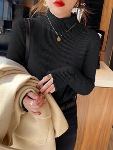 Women Sweaters - Black - View 3
