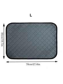 1pc Hamster Accessories,Machine Washable Urine Absorbent Pad,: Perfect For Rabbits,Guinea Pig,Small Dog Beds,Cat Bed& Other Small Pets! - Grey - View 11