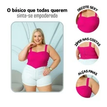 Plus Size Blouses - Màu Hồng Tươi - Xem 4