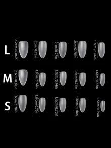 10片杏仁形短款手工按压式美甲贴纸，蓝色美甲贴纸，法式美甲贴纸，闪光美甲贴纸，假指甲，波点美甲贴纸，Y2K美甲贴纸，可爱简约美甲贴纸，美甲用品，圣诞美甲装饰，适合女士派对、晚宴和日常佩戴的手工按压式美甲贴纸 - 彩色 - 查看 9