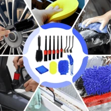 Complete Kit: 15 Brushes For Automotive Detailing On Cars, Motorcycles, And Bicycles. - 彩色 - 查看 9