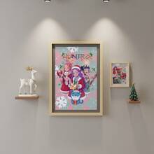 Xmas Dance Studio Holiday Wall Accent - Idol Portrait Scroll Poster - Multicolor - View 3