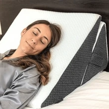 Wedge Pillow, Memory Foam With Bamboo Jacquard Cover, Orthopedic Bed Wedge For Back, Leg, Knee Support, Discomfor... - B0F9FTTD8C - View 2