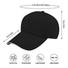 Men Baseball Cap - Black - View 2