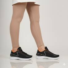 Women's Gym Shoes – Ideal For Walking, Running And Exercise - Black/Orange - View 5