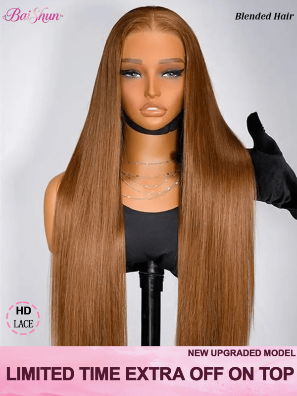 #4 Braunes brasilianisches Echthaar 200% Dichte 8-34 Zoll Perücke ohne Kleber, menschliches Haar gemischt, vorausgerupft, vorgeschnitten 13*6 13*4 5*5 Tragen und Gehen Perücke ohne Kleber, HD gerade Spitzenfront Perücke, menschliches Frontalhaar Perücke für Frauen, natürliche Haaransatz