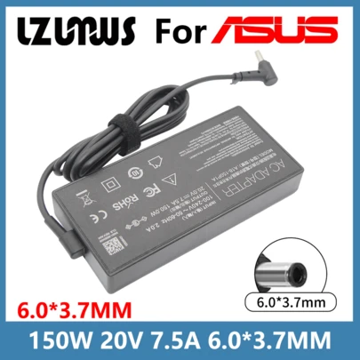 150W AC Charger Fit For Genuine TUF Gaming A15-FA506IH A17-FA706IH FX505GT FX505DT A18-150P1A ASUS ROG G531GT-AL123T XS53 G531GD Zenbook Pro 14 ADP-150CH B 20V 7.5A Laptop Adapter