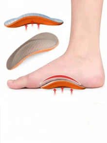 1 Cặp đế giày hỗ trợ vòm bàn chân khi đi du lịch và mặc thường ngày - Màu be - Xem 5