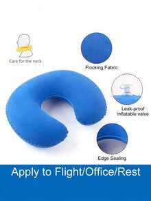 Travel Pillow, Neck Pillow, Airplane, Car, Home Office, Flight Soft Cover, C-Shaped Portable Student Adult Cushion, Supports And Protects The Cervical Spine When Studying Or Riding, Other Travel, C-Shaped Pillow, Comfortable In The Car, Cute Support Cushion - Multicolor - View 5