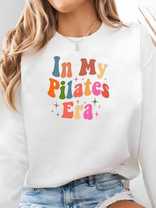 Retro 'in My Pilates Era' Sweatshirt - Funny Pilates Lover Gift Sweatshirt - White - View 2