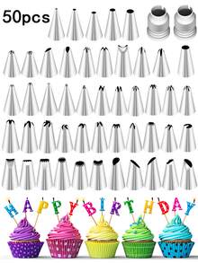 50pcs/set Icing Piping Nozzles Set - 50pcs - View 6