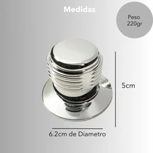 Set Of Round Metal Shower Handles For Bathroom Wall, Double Control, Chrome Finish, Durable With Stainless Steel Escutcheon, Easy Installation - 銀色 - 查看 4