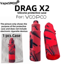 VapeSMOD New Vape Device Drag X2 Protective Case Suitable For VOOPOO Drag X2 Body, Silicone Protective Case With Full Protection, Anti-Slip, Anti-Drop, Integrated Silicone Protective Shell