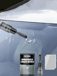 Kit Reparador de Parabrisas, Liquido Sellador para Grietas y Fisuras en Vidrio de Auto/Coche, Reparación Permanente e Invisible, Fácil Instalación, Oferta con Envío Gratis| ofertas | accesorios para carro | accesorios para moto | carro | accesorios para carro mujer - Negro - Ver 1