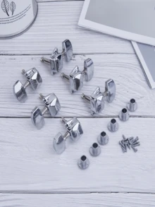 Bộ 6 khóa chỉnh dây đàn guitar, loại khóa kín, dành cho đàn guitar acoustic và điện - Cải thiện độ ổn định khi chỉnh dây và kiểm soát chính xác, món quà nhạc cụ tuyệt vời. - Nhiều màu - Xem 10