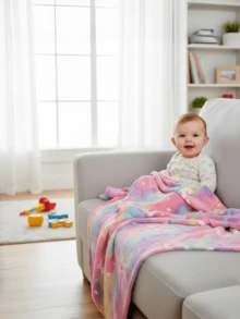 40" X 60" Children's Glow-In-The-Dark Dinosaur Blanket, Toddler Blanket, Boys' Blanket, Dinosaur Themed Gift, Soft Fleece Blanket, Birthday Gift