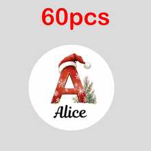 Customized Round Christmas Stickers, Customizable Text/Personalized Christmas Gift Name Stickers, Customized Santa Claus Special Delivery Sticker Labels, Customizable Santa Claus Gift Label Stickers, Customizable Text Christmas Gift Decoration Stickers - Multicolor (Christmas) - View 21