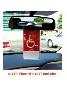 2/PVC Hanging Bag, Used To Identify Disabled Parking Signs, Parking Signage Bags, And Disabled Parking Permit Hanging Bags, Providing Convenience For Disabled Parking (Excluding Blue Cards) - Transparent - View 3