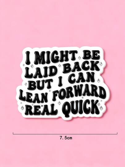 1 pieza Pegatinas "No tengas miedo" para portátil, botella de agua, cuaderno - Decoración de meme de Internet extraño - Regalo perfecto para diversión, cumpleaños, oficina u decoración del hogar - Decoración de un solo uso, pegatina para portátil, diseño de broma