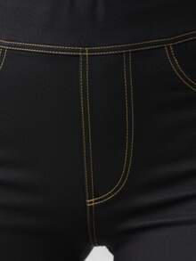 Women Leggings - Burgundy - View 10