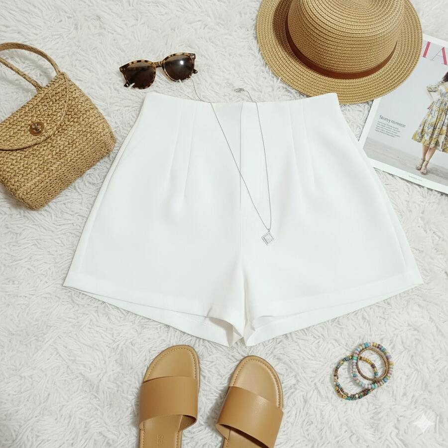 Women's Tailored Shorts – Women's Fashion 2026 - 白色 - 查看 1