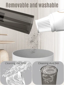 مكنسة كهربائية محمولة باليد للسيارة، مكنسة كهربائية منزلية عالية الطاقة للمكتب، مكنسة كهربائية صغيرة محمولة للسيارة، مستلزمات التنظيف، لاستخدام السيارة والمنزل، شفط قوي، بطارية طويلة الأمد، سهلة التنظيف في كافة أجزائها، شحن USB، يمكن امتصاص قشور الفاكهة/الشعر/الغبار/الحطام، مناسبة لتنظيف السيارات والورش والكمبيوتر والديكور والمكاتب والمنازل