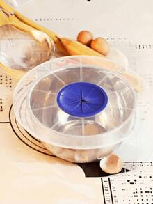 1pc Silicone World Egg Beater Splash Guard, Plastic Waterproof Bowl Cover, Egg Beater Splash Guard, Kitchen Cooking Tool, Egg Tool - Multicolor - View 6