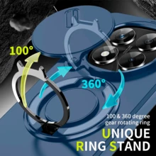 xaa mobile Ringke Heavy Duty Case For Redmi Note 14 Pro 5G, Black Ring + HD Screen Protector - Blue - View 4