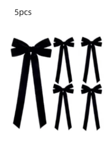 1/5/10 件圣诞树蝴蝶结 - 节日丝带礼品蝴蝶结，适用于节日花环、装饰品和乡村工艺品，无羽毛，光泽表面，非常适合礼品包装和 DIY 项目，圣诞树装饰天鹅绒丝带，圣诞树蝴蝶结 - 彩色 - 查看 19