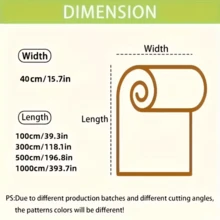 Roll Of Self-Adhesive PVC Wallpaper - Easy To Tear And Stick, Removable Backing Paper, Suitable For Kitchen, Bedroom, Living Room Countertops, And Furniture Renovation - Silver - View 3