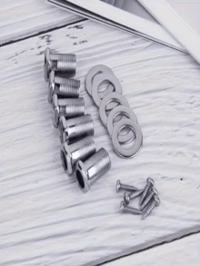 Bộ 6 khóa chỉnh dây đàn guitar, loại khóa kín, dành cho đàn guitar acoustic và điện - Cải thiện độ ổn định khi chỉnh dây và kiểm soát chính xác, món quà nhạc cụ tuyệt vời. - Nhiều màu - Xem 6