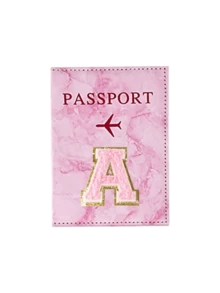 RFID Vintage Geschäfts-Passhülle aus PU-Leder, tragbar, multifunktional, für Ausweise, Bankkarten, Flugtickets, Reisezubehör, Premium minimalistische Initialen-Passhülle für Teen Mädchen, Studenten, Unisex, Rückkehr zur Schule, Reisezubehör, Passport Tasche